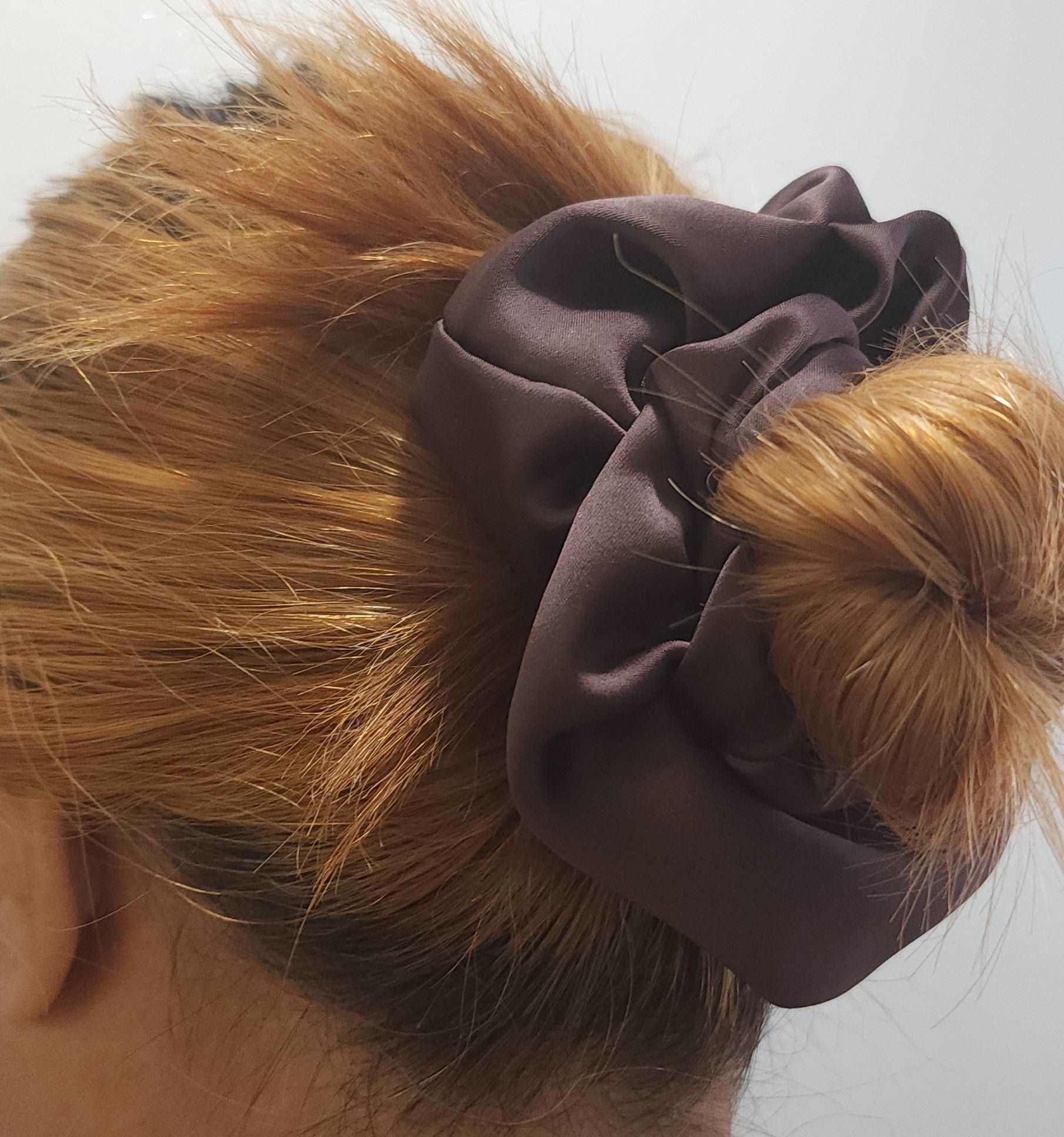 Textured handmade scrunchie for versatile styling